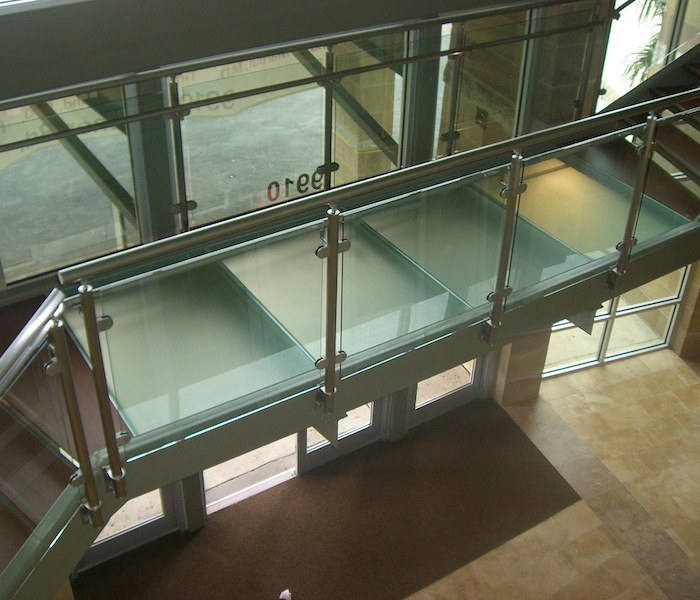 glass floor system